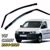 Дефлектори вікон Volkswagen Caddy 3,4 2004-2020 вставні на скотчі  (DEFL) Q2